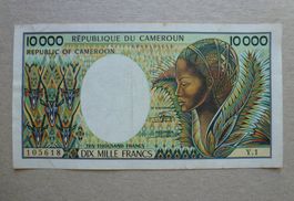 Cameroun ++ 10`000 Francs ND (1984-90)